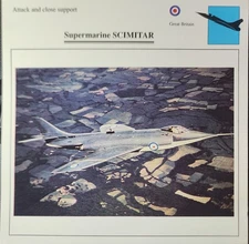 Supermarine Jet Picture Original Vtg Detail Aircraft Collector Card 