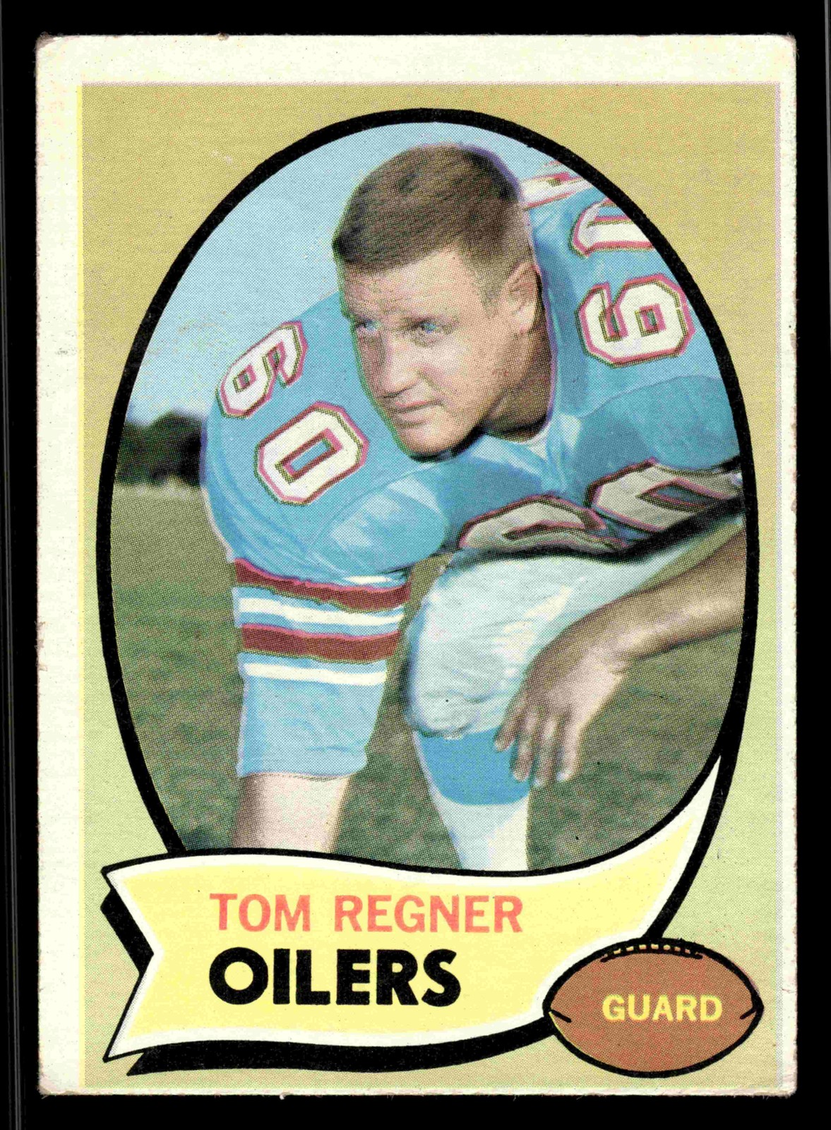 1970 Topps Tom Regner #181 - Houston Oilers