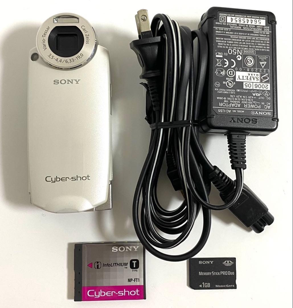 J*3様 美品　SONY サイバーショット DSC-M2 動作確認済 SONY Cyber-shot DSC-M2 White 5.1MP Compact Digital Camera F3.5～F4