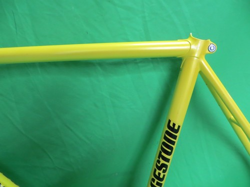 Bridgestone Yellow NJS Keirin Frame Set Track Bike 51cm Free Shipping - Picture 5 of 16