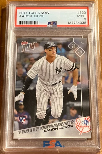 2017 Topps Now Aaron Judge Rookie RC #630 PSA 9 MINT Yankees