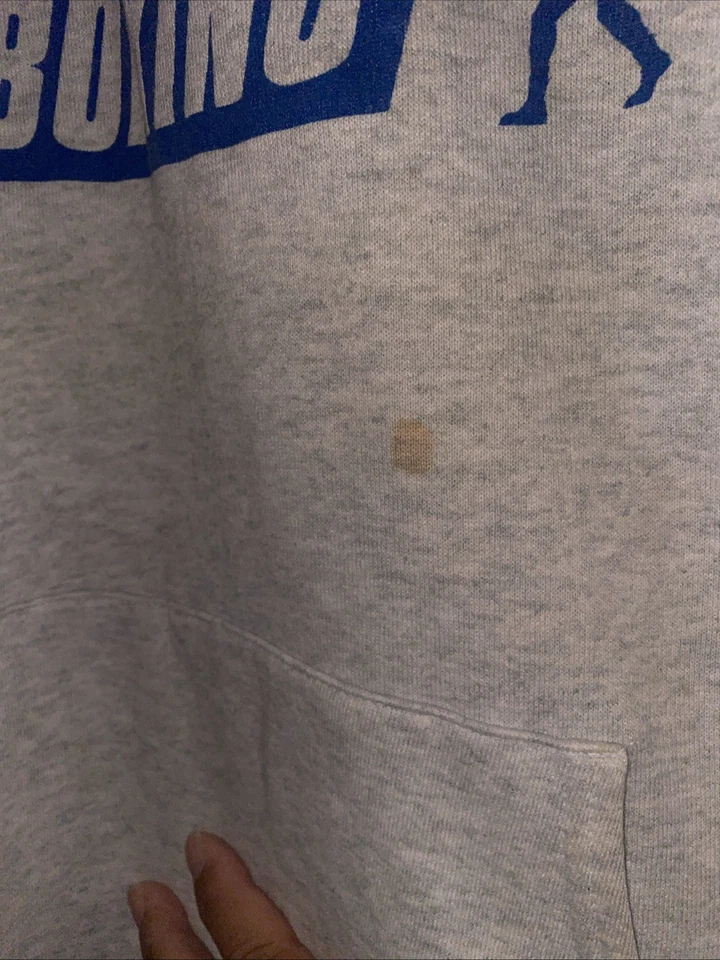 VINTAGE Showtime Championship Boxing Hoodie 90s Sweatshirt MMA UFC Heather Gray - Image 3 of 4