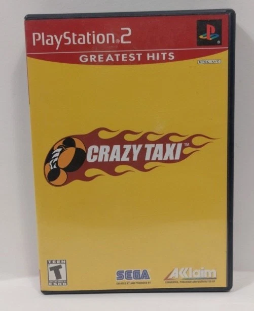 Jeu PS2 Crazy Taxi - Version Anglaise (VO) - Bon état - Pour PlayStation 2