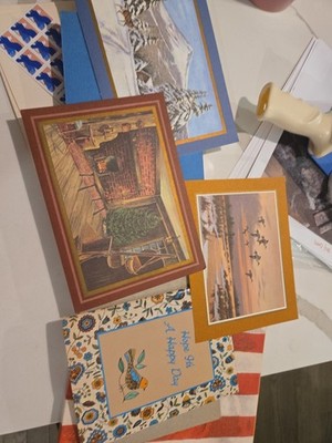 Vintage Ideals 1974 Greeting Card Booklet With Envelope, Hope It s A Happy Day