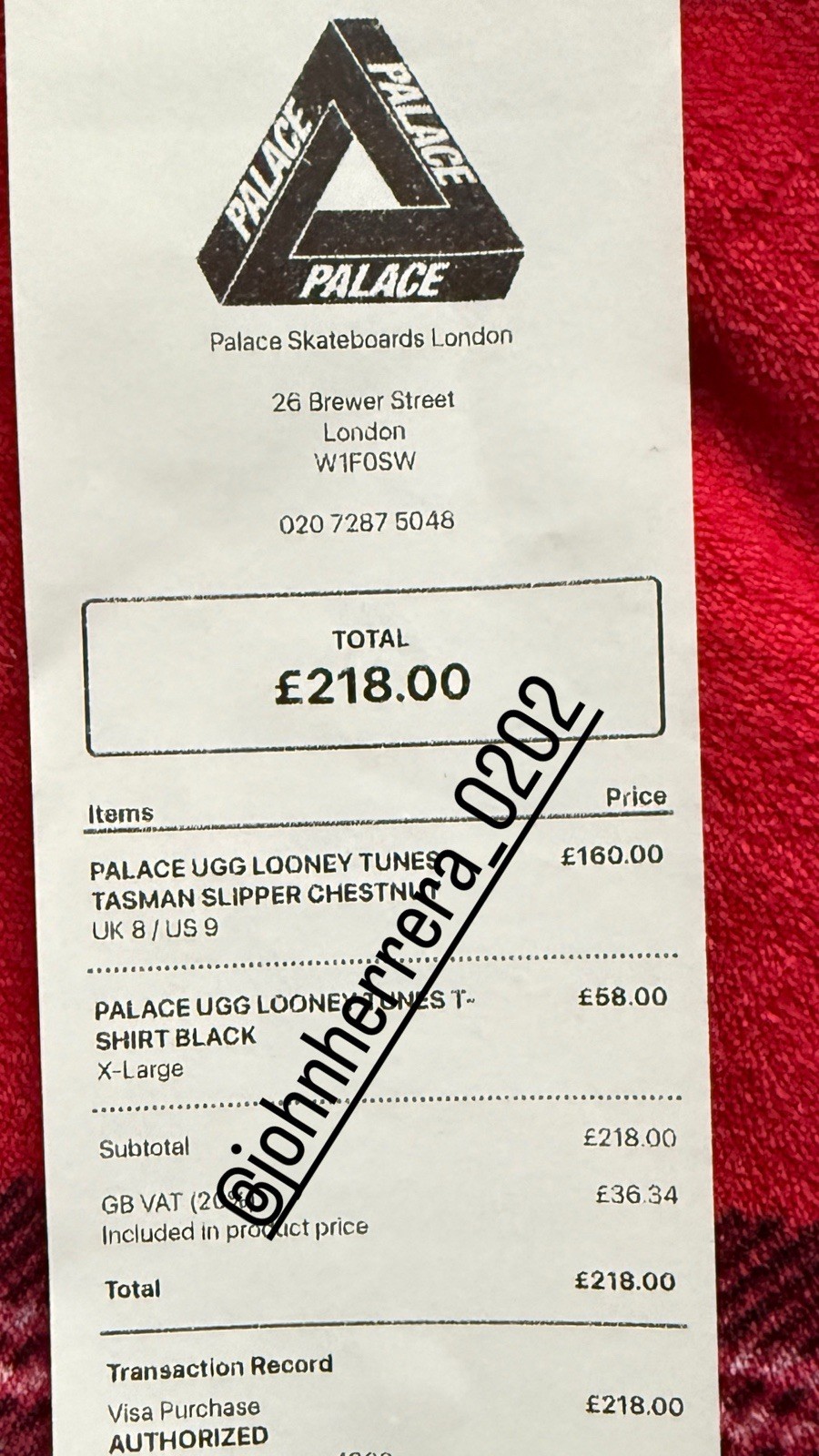 Palace UGG Looney Tunes Tasman Slipper Chestnut UK 8 | Trusted Seller image 2