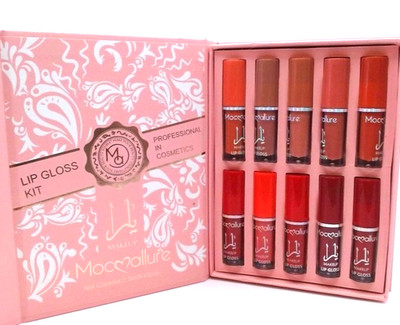 MocAllure - Yara Lip Gloss Set, 10 Pc Set, BRAND NEW IN BOX