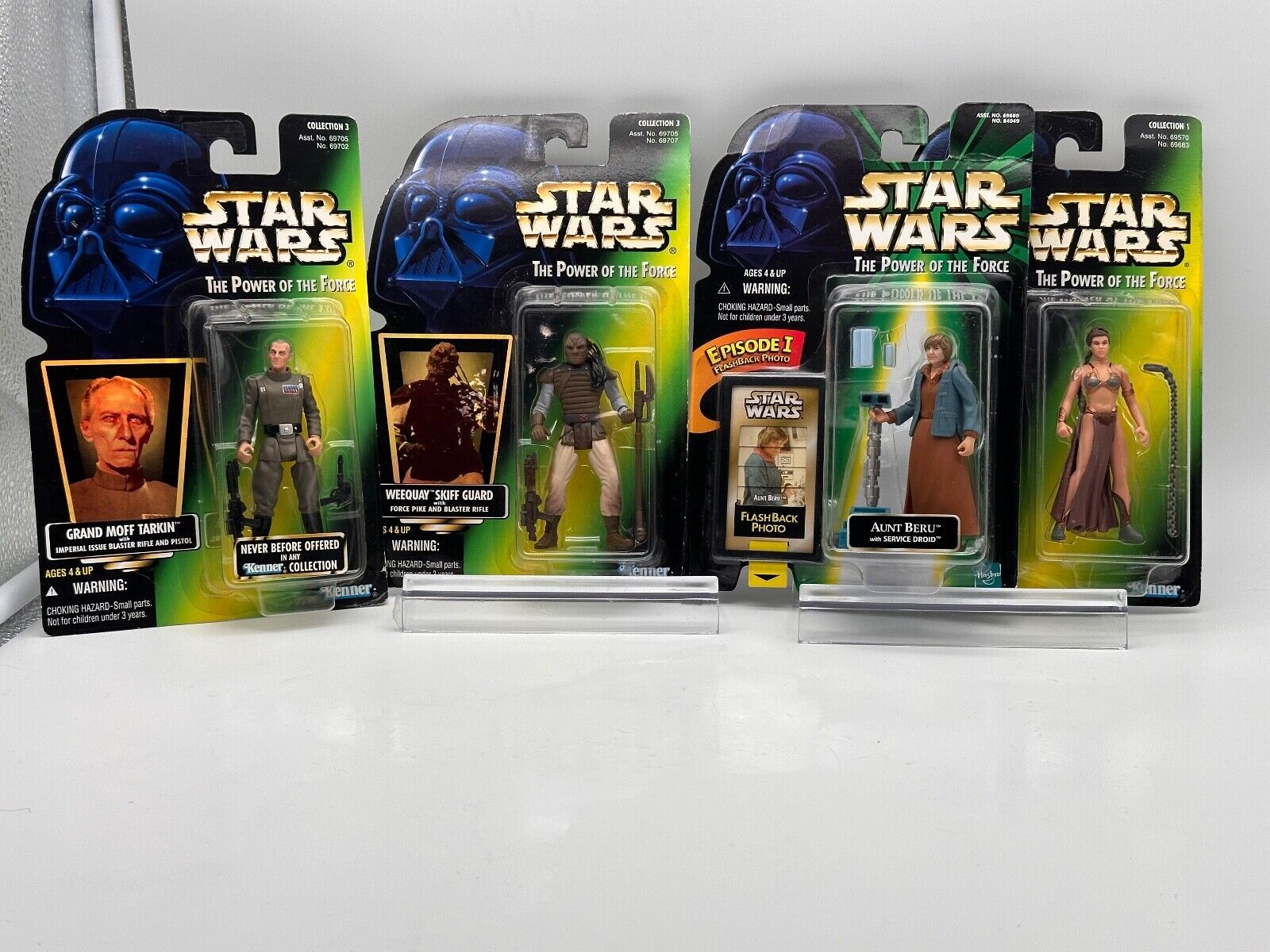 Star Wars Power of the Force 4 Action Figure Lot - Vintage '96 - '98 - Brand New