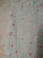Floral Flannel Fabric Ditsy Pink Flowers Rosebuds Floral 21x44