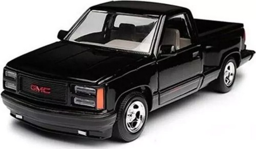 MotorMax Timeless Legends 1/24 1992 GMC Sierra GT Pickup Stepside OBS Black - Picture 3 of 3