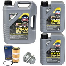 Motoröl Set 4100 5W-40 LIQUI MOLY 7 Liter + Ölfilter + Schraube für Mercedes 205 Motoröl Set 4100 5W-40 LIQUI MOLY 7 Liter + Ölfilter + Schraube für Mercedes 205