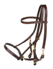 Australian Black Premium Leather Light Halter Bridle Reins 110B325