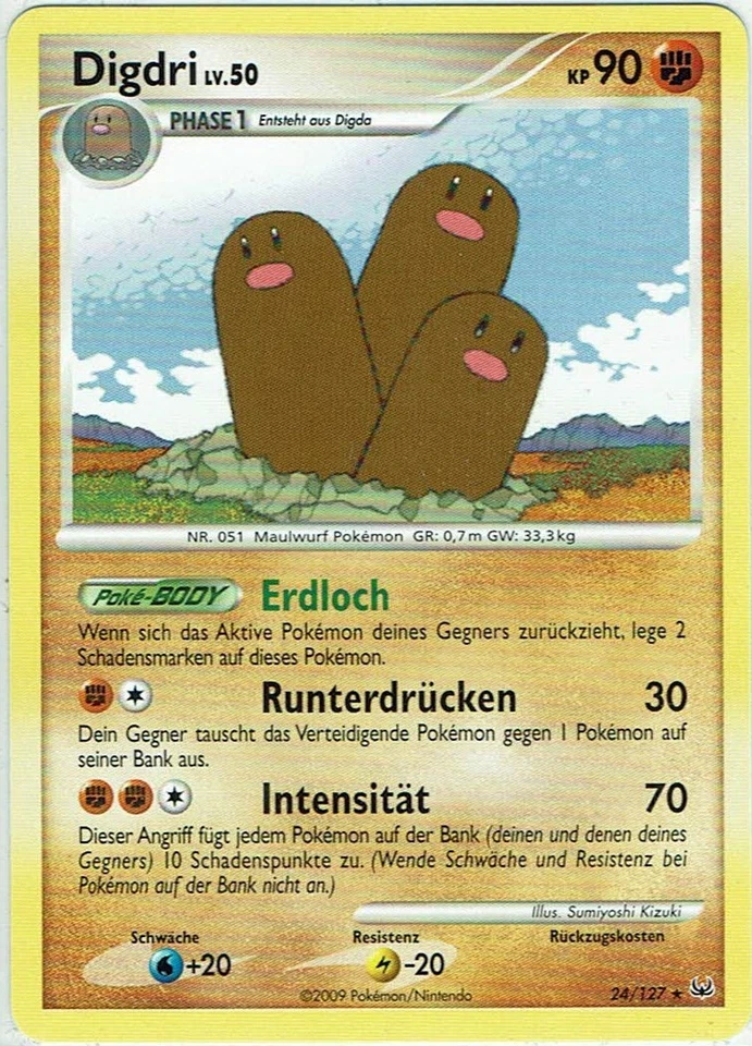Pokemon Karte Trading Card Game Platin Nr. 24/127 Digdri deutsch - Bild 1 von 1