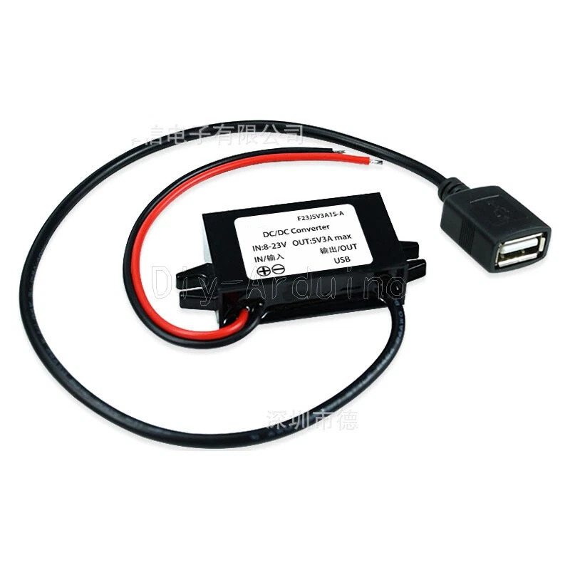 DC-DC 12V To 5V Converter Step Down Module USB Output Power Adapter 3A 15W NEW - Bild 1 von 1