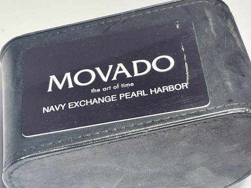 Movado Swiss Made Ladies Watch unworn Navy Exchange Pearl Harbor Card - Picture 8 of 8