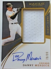 2020 Immaculate rc patch auto DANNY MENDICK #ed 78/99!! Chicago White Sox