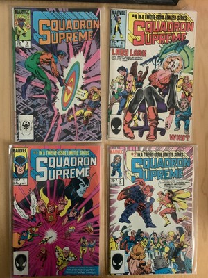 Squadron Supreme: #s 1,2,3,4,6,7,8,10 & 12 der 12 Hefte Marvel 1985 Serie