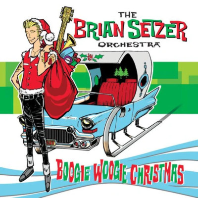 The Brian Setzer Orchestra - Boogie Woogie Christmas [Green & White Splatter Vin