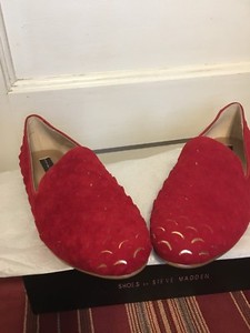 steve madden red flats