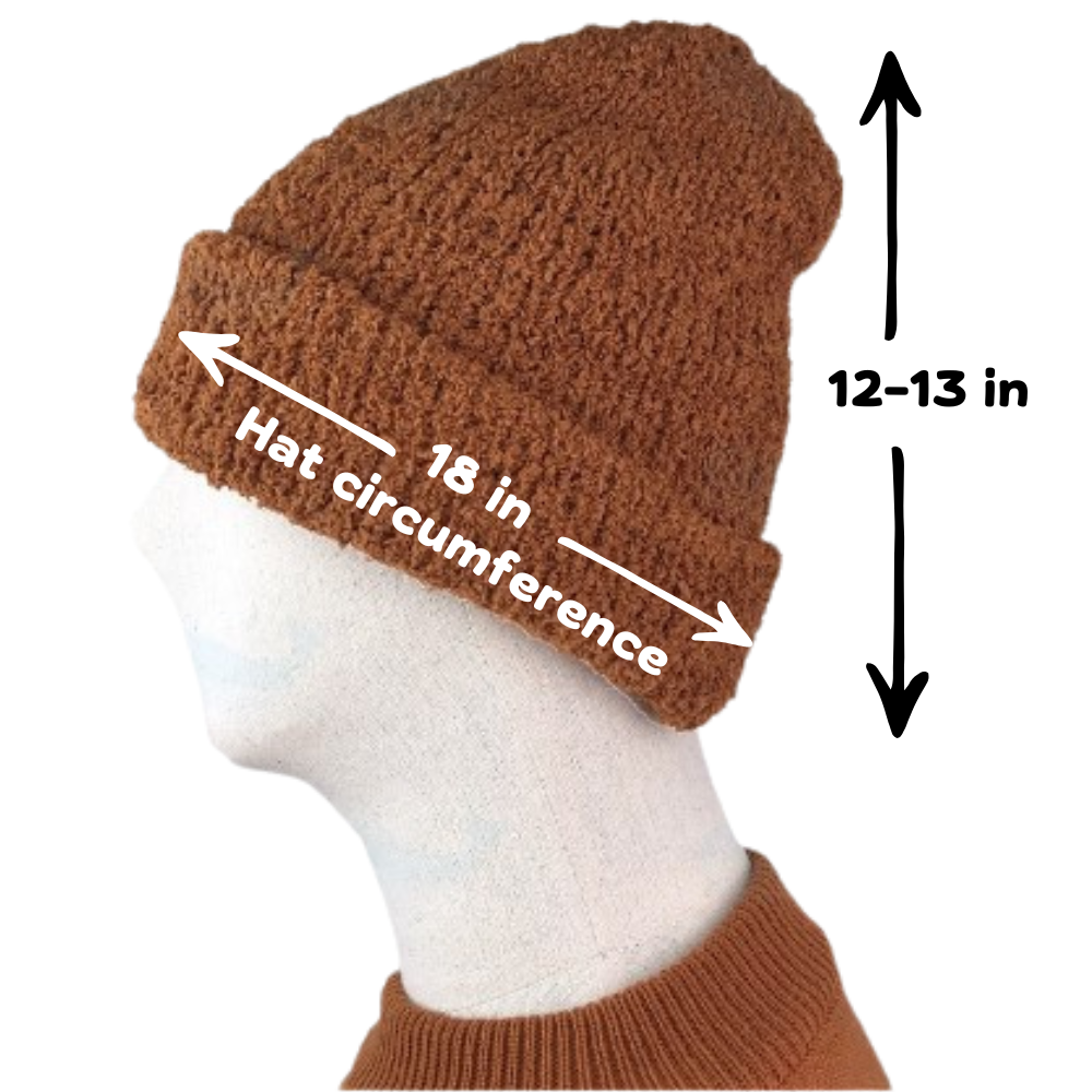 帽子 buddix Wool Cap Brown Winter Warm Hat Monk's Buddhist Men Knitting Brown Yarn Soft Thai