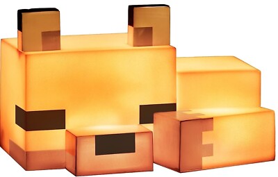 Minecraft Fox Light Mojang Licensed Night Light Up Desk Lamp Game Decor Icon NEW