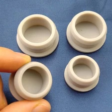 Gray Snap-on Silicone Rubber Blanking End Cap Tube Inserts Plug Bung 10.5mm-30mm