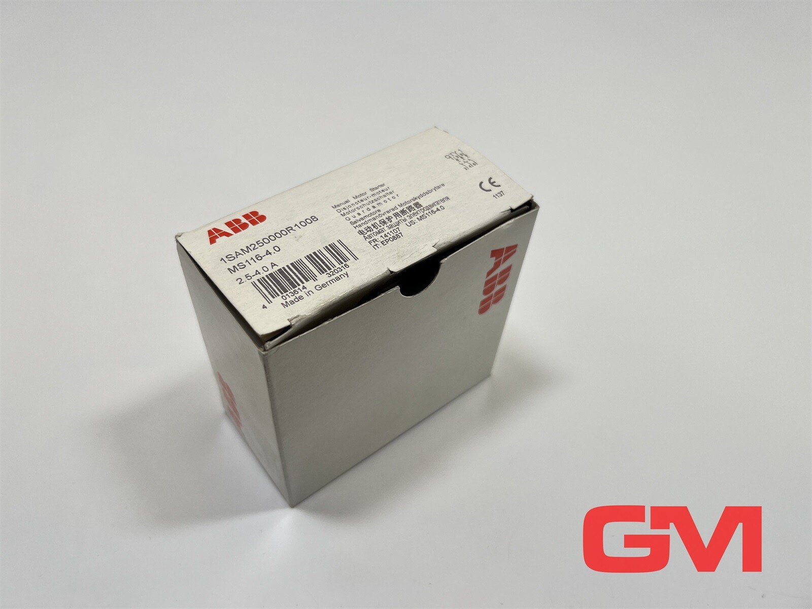 ABB Motor Circuit Breaker MS116-4.0 Manual Starter 1SAM250000R1008 2.5-4.0A