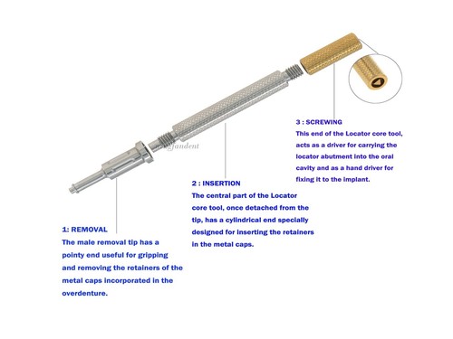 Dental Abutment Implant Retention Caps Loc at0r Tools Fits Straumann ITI NC/RC - Picture 28 of 136