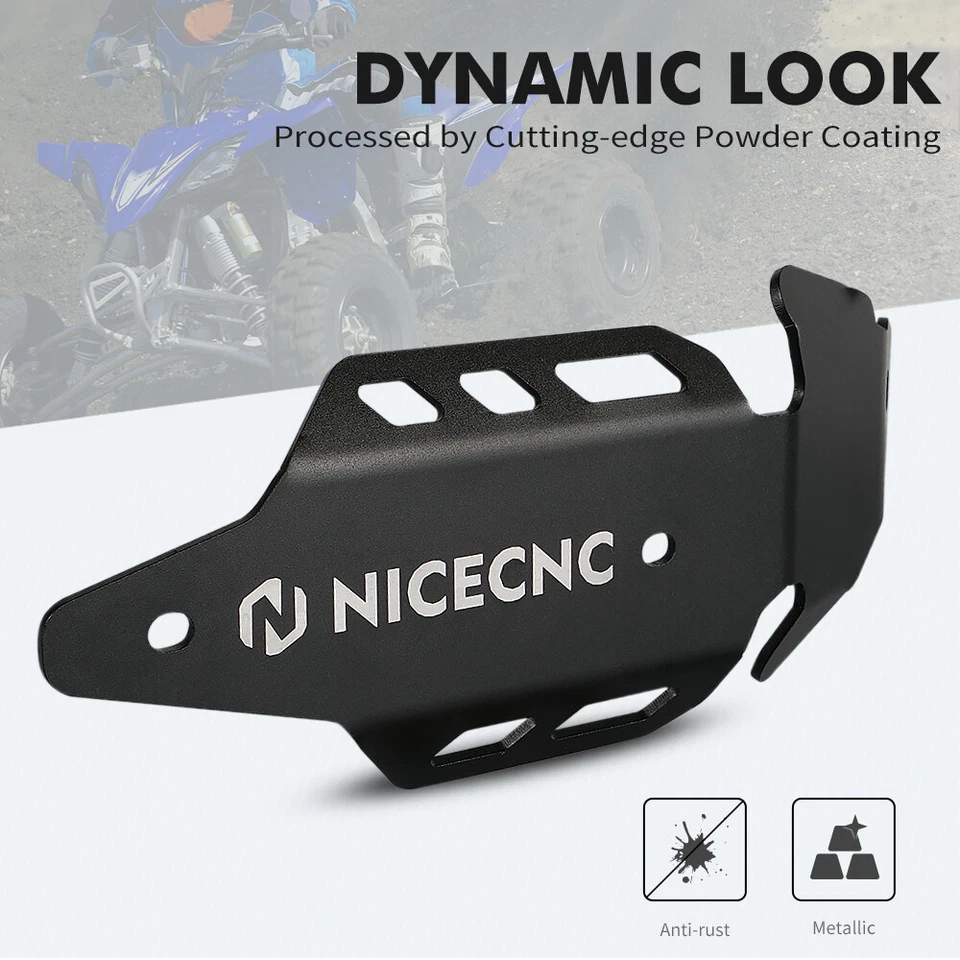 NICECNC Muffler Mid Pipe Heat Guard Shield For YAMAHA YFZ450R 2009 2010-2023 - Image 3 of 4