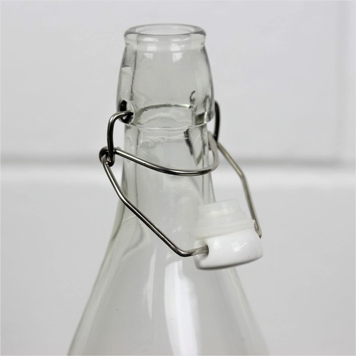 Transparent Glass Storage Bottle Airtight Ceramic Lid Oil Vinegar Bottle 530ml - Picture 5 of 5