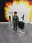 G.I. Joe Low Light Acrylic Base Set For Vintage Figure* No Toy Included *