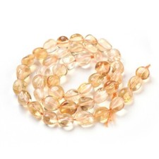 Citrine Gemstone Nugget Beads - Natural Dyed Yellow Crystals - 6~12mm - 1 Strand