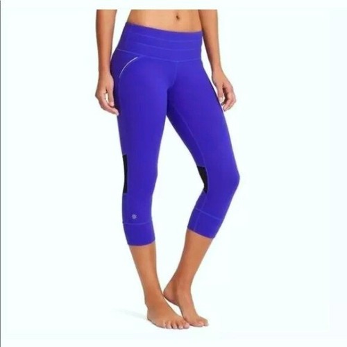 ATHLETA Relay Capris pocket blue capri 
