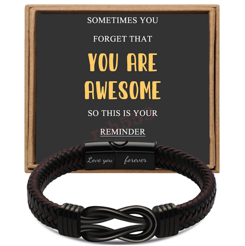 Knot Bracelet Gifts for Men Stainless Steel Infinity Bracelets Love You Forever - Picture 36 of 36
