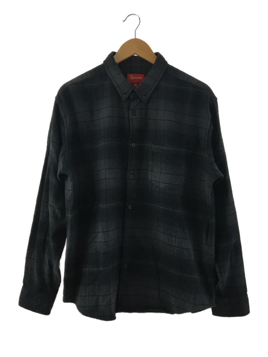 Supreme 23Ss/Shadow Plaid Flannel Shirt/Bd Shirt/M/Cotton/Gry