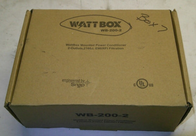 WATTBOX WB-200-2 Mounted Power Conditioner 2 Outlets