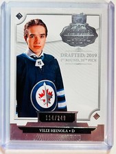 2019-20 The Cup Rookie Class of 2020 #2020VH Ville Heinola /249 Winnipeg Jets