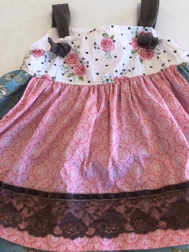 Matilda Jane- Gypsy Blue- Eva Rose Knot Dress Size 4 - Picture 2 of 9