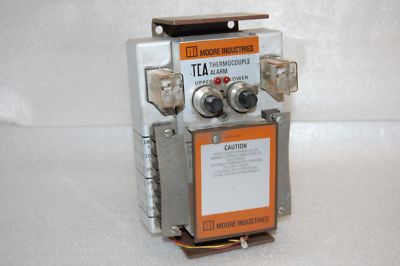 MOORE INDUSTRIES TCA/E-25MV/DH2H2/117AC-BA-TT-RE-RF6 THERMOCOUPLE ALARM