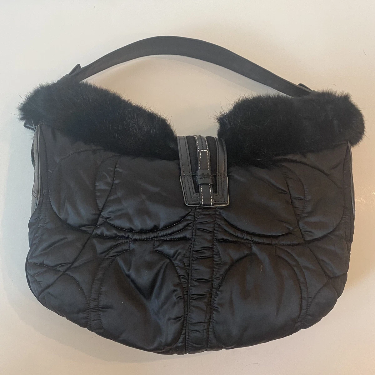 Coach Fur Trim Hobo Bags for Women