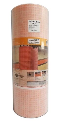 Schluter Ditra 30M Uncoupling Floor Membrane 323 Sq Ft Roll - Tile Underlayment - Picture 1 of 1