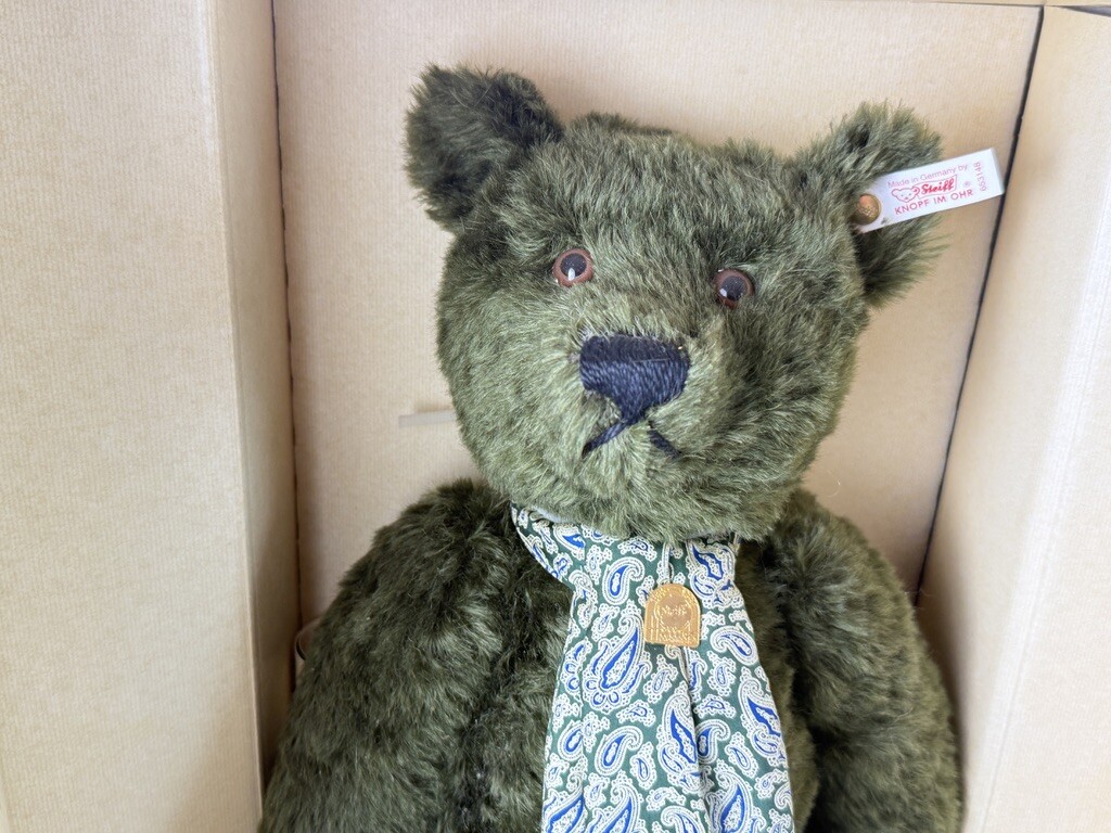 シュタイフ　US ZONE GERMANY 　布タグ　1940年 steiff シュタイフ【steiff】レプリカテディベア1906 40cm EAN403323