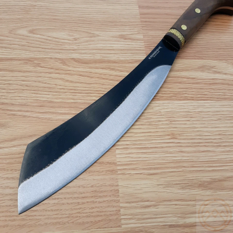 Cuchillo fijo Condor Mini Machete Parang 10,5" 1075HC hoja de acero mango de nogal Foto 2 de 4