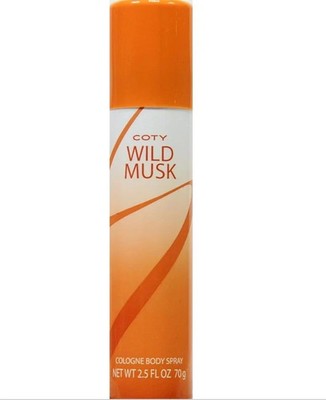 Coty Wild Musk Cologone Body Spray, 2.5 FL Oz