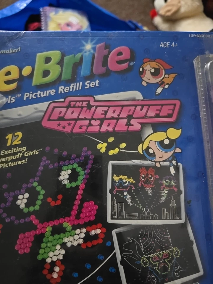 Lite Brite Powerpuff Girls 12 Picture Refill Pack 100 + Pegs Sealed Hasbro 2002 - Image 3 of 3