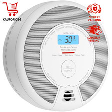 Rauch- und Kohlenmonoxid-Melder SC07 mit LCD-Display, 10 Jahre Garantie