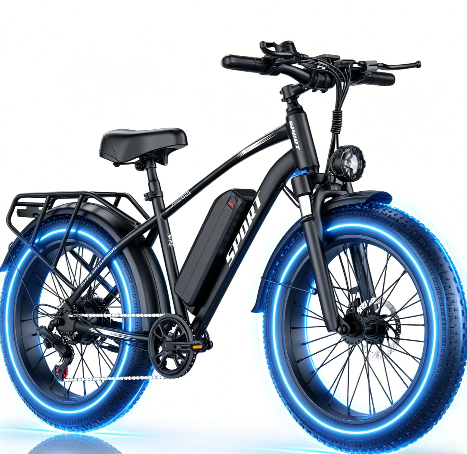 NEW 26" FAT TIRE ADULTS ELECTRIC BIKE 2500W 32MPH 48V 25AH MOUNTAIN EBIKE