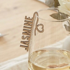 Personalised Wooden Name Place Cards Favours Table Setting Decorations Wedding