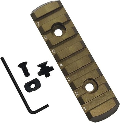 Multifunctional Picatinny Rail Section - 0.27in Low Profile for M-Lok Systems