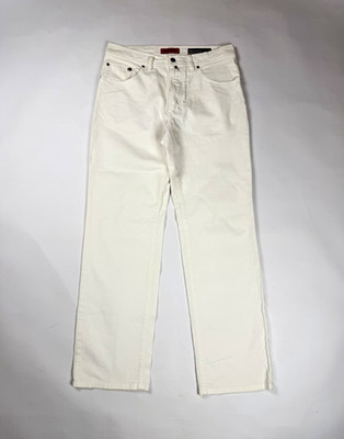 Pierre Cardin Herren Jeans weiß Denim Pima-Baumwolle Hoch Compact W33 L32