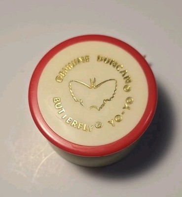 Vintage Genuine Duncan Butterfly Yo-Yo Red,White & Yellow (Tote C)